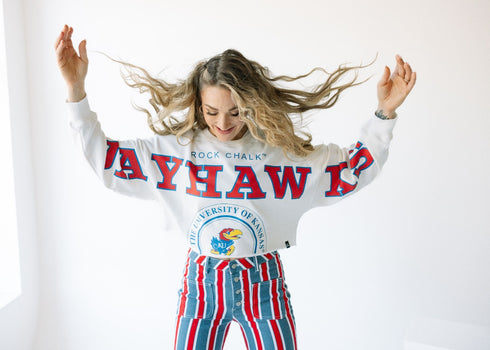 Kansas Phipps Split Cropped Longsleeve